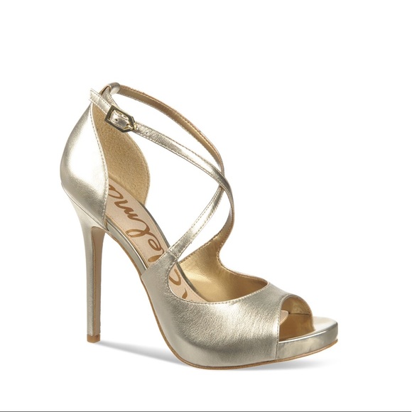 Sam Edelman Shoes - Sam Edelman “Elizabeth” gold heels